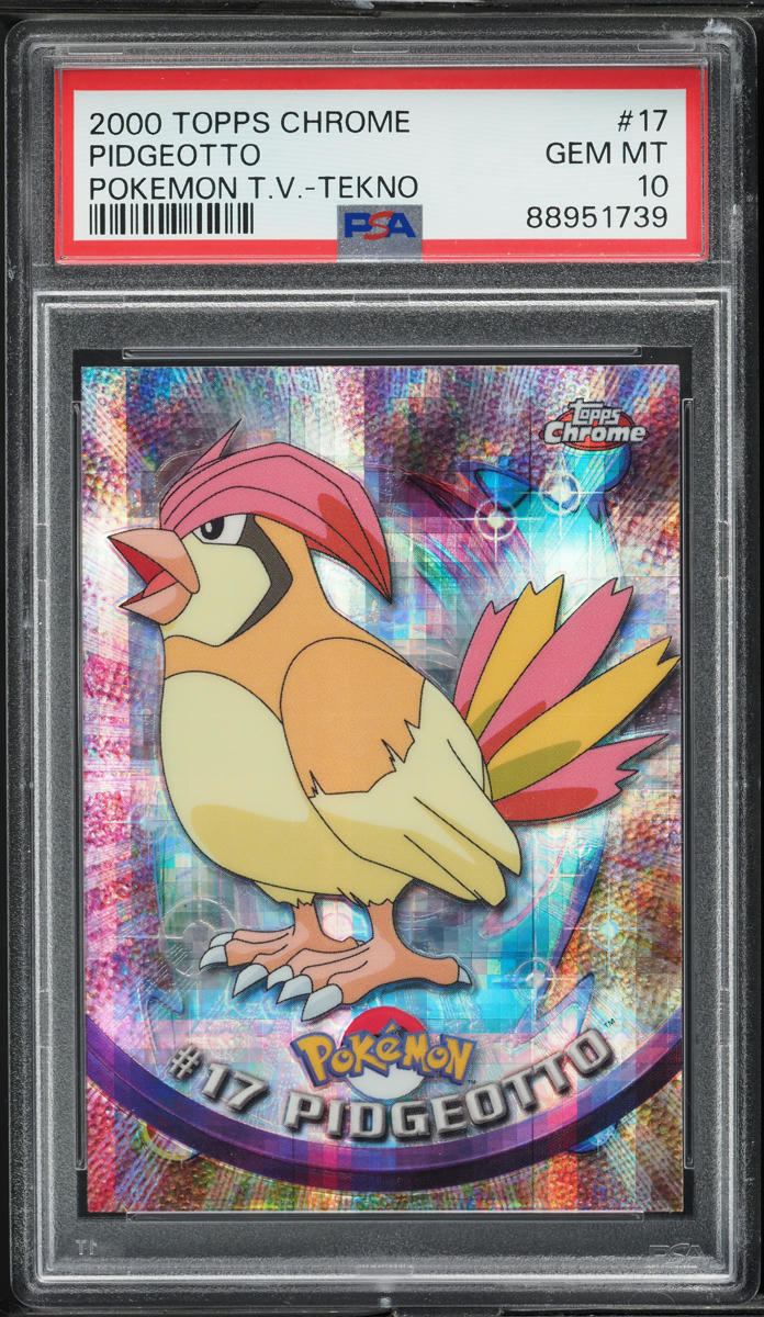 2000 Topps Chrome Pokemon Series 1 Tekno Pidgeotto #17 PSA 10 GEM MINT