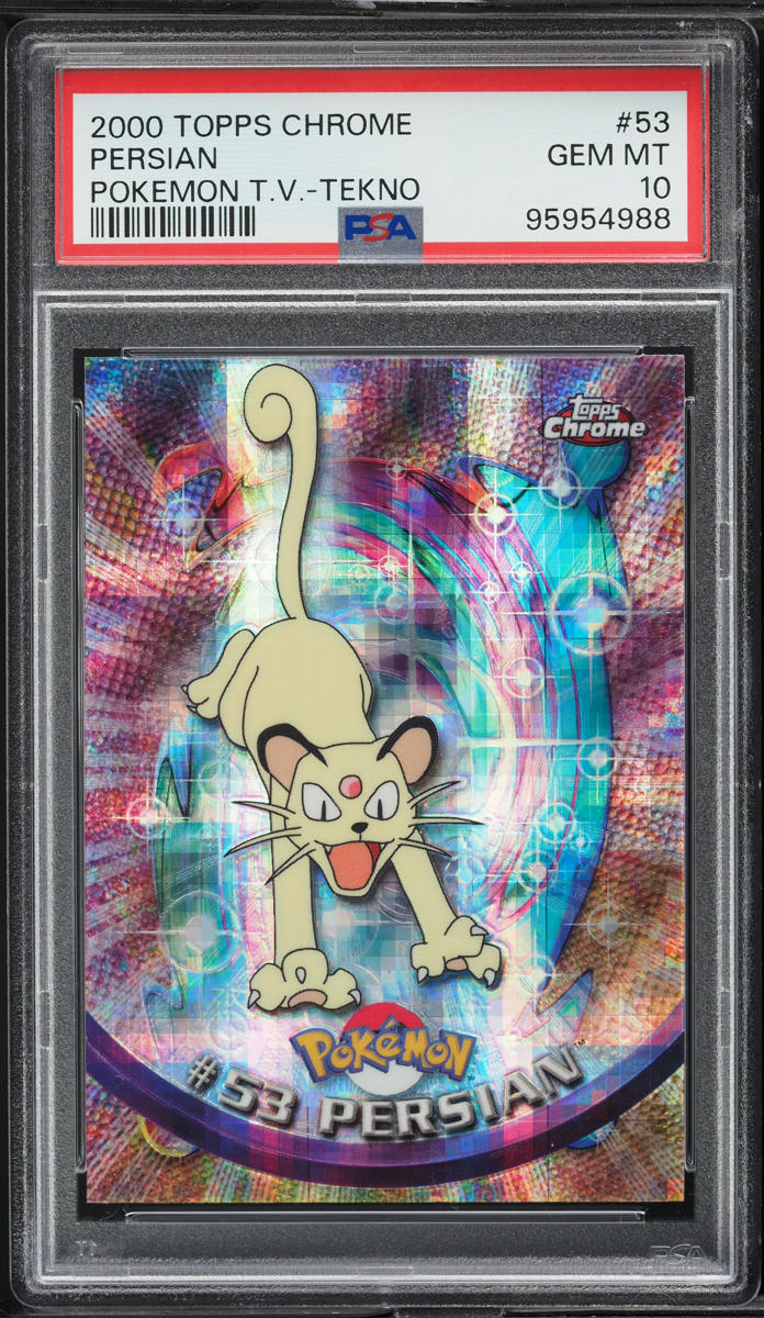 2000 Topps Chrome Pokemon Series 1 Tekno Persian #53 PSA 10 GEM MINT
