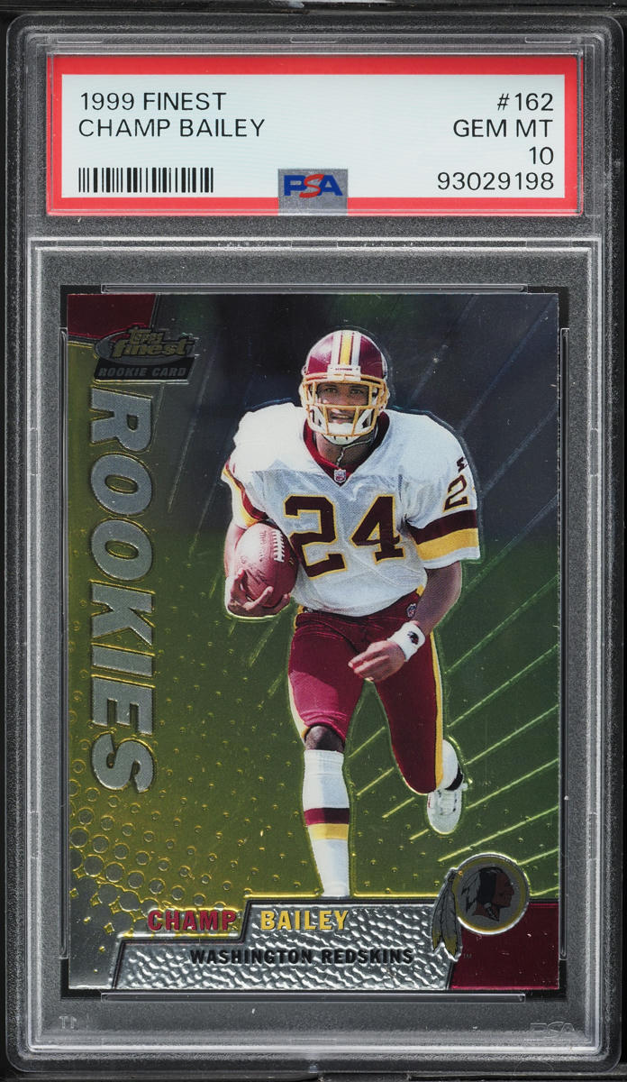 1999 Finest Football Champ Bailey ROOKIE #162 PSA 10 GEM MINT