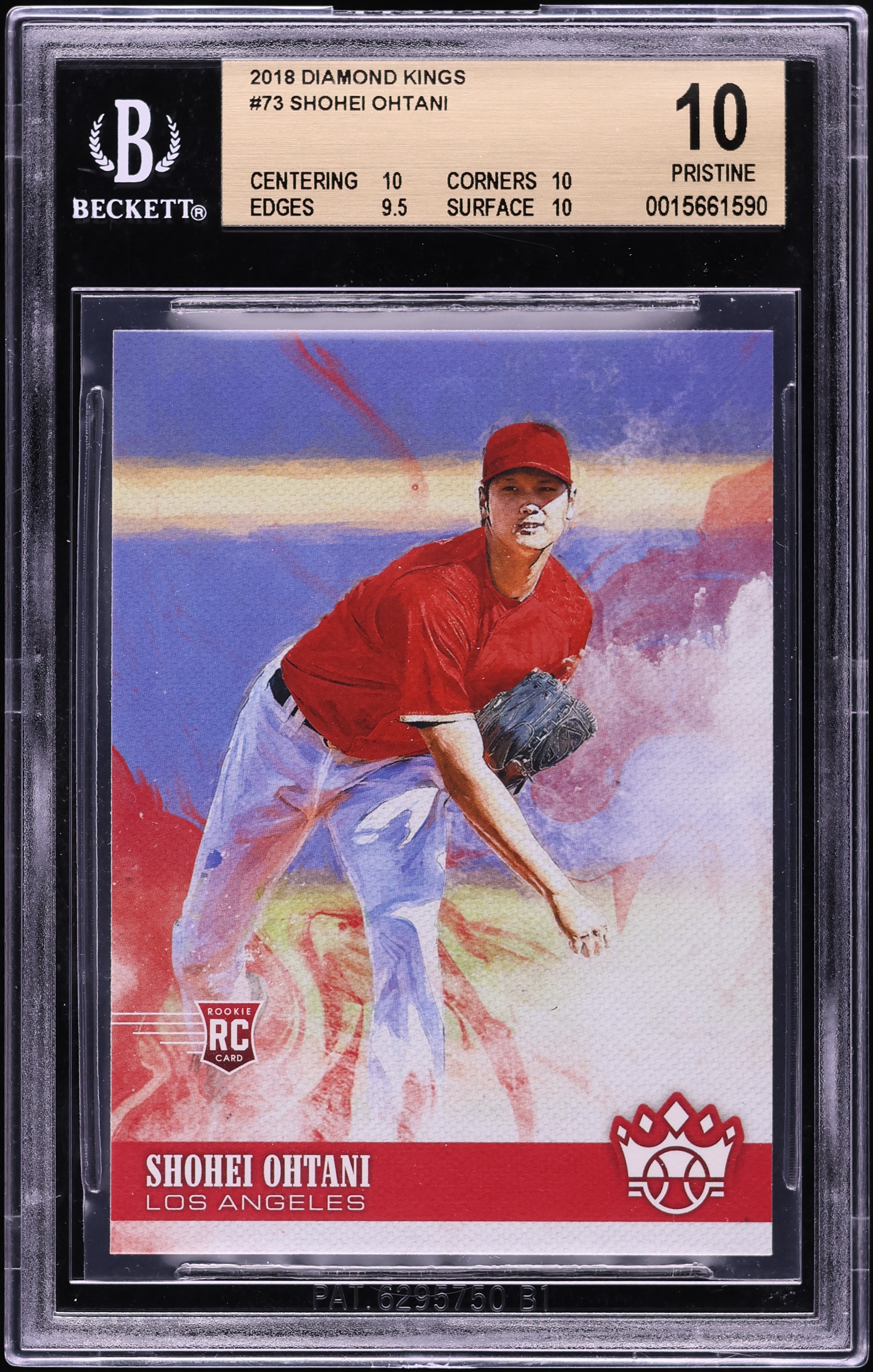 2018 Panini Diamond Kings Shohei Ohtani ROOKIE #73 BGS 10 PRISTINE