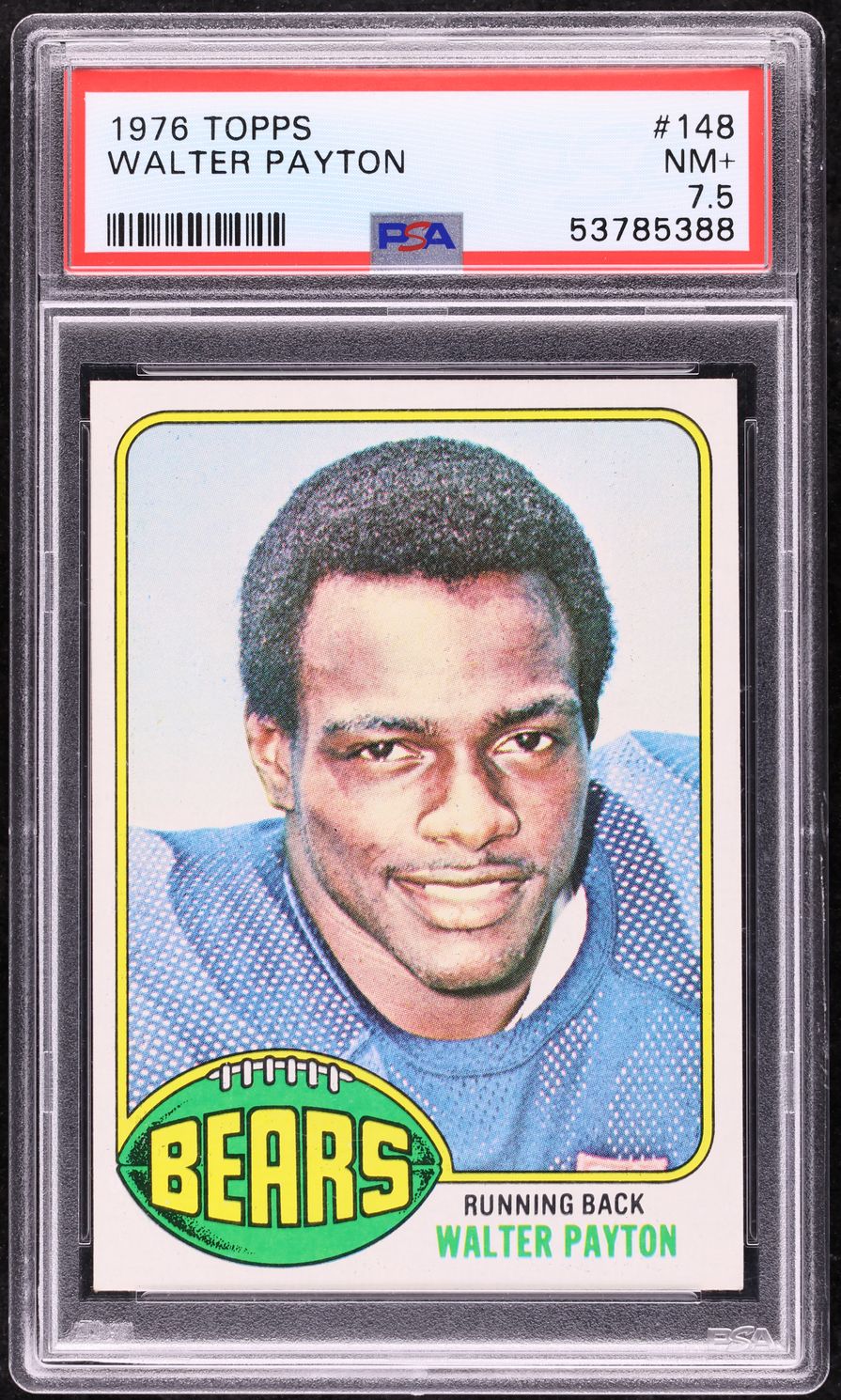 1976 Topps Football Walter Payton ROOKIE #148 PSA 7.5 NRMT+