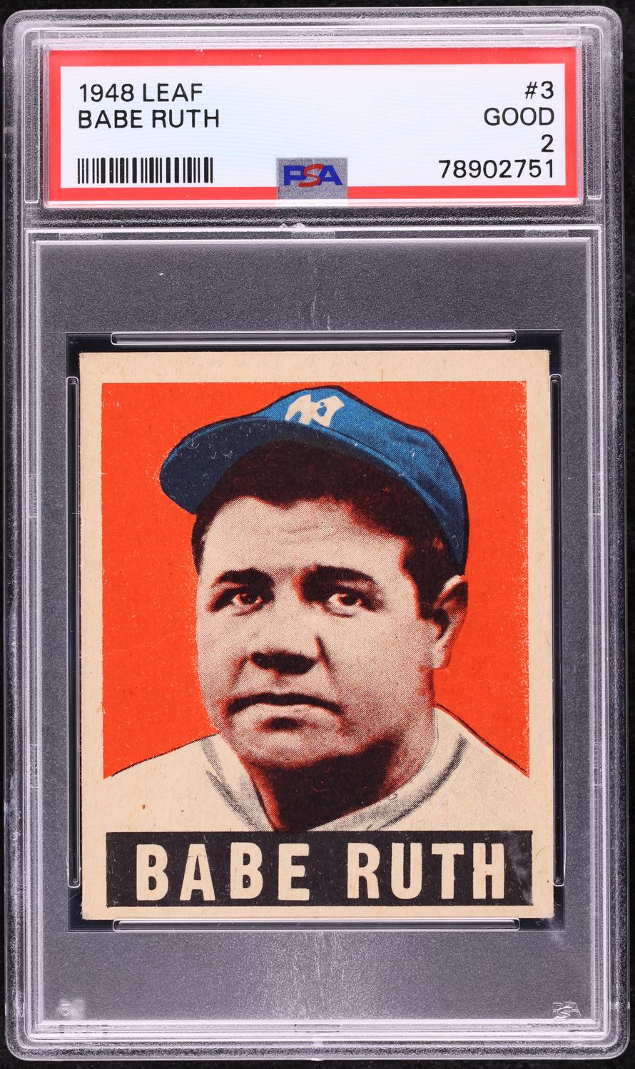 1948 Leaf Babe Ruth #3 PSA 2 GD