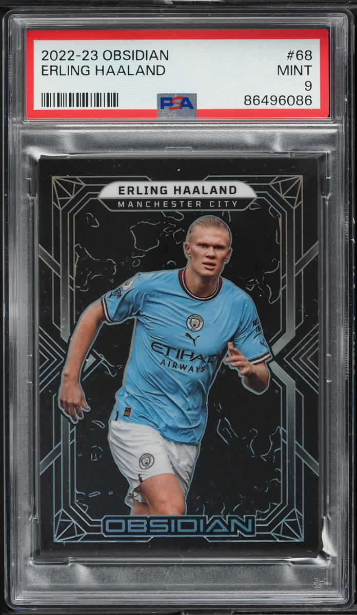 2022 Panini Obsidian Erling Haaland /115 #68 PSA 9 MINT on