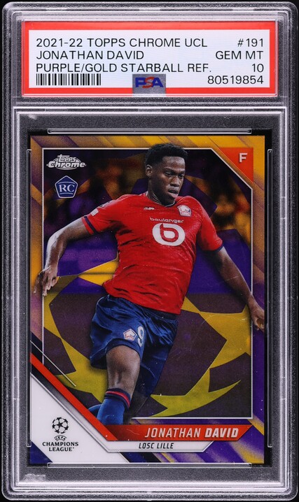 2022 Panini Prizm World Cup Qatar Blue Jonathan David ROOKIE /299
