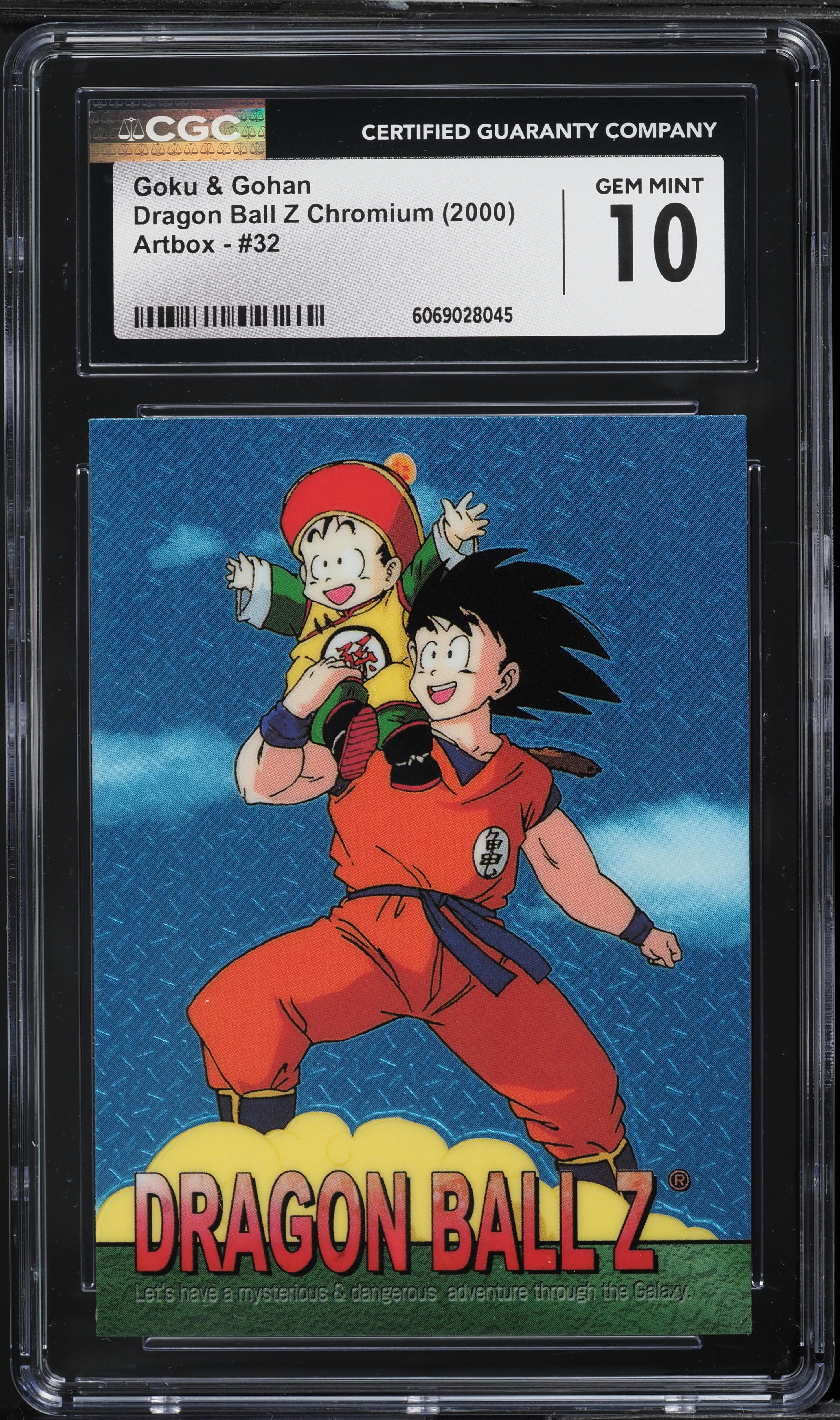 2000 Dragon Ball Z Chromium Goku & Gohan #32 CGC 10 GEM MINT on