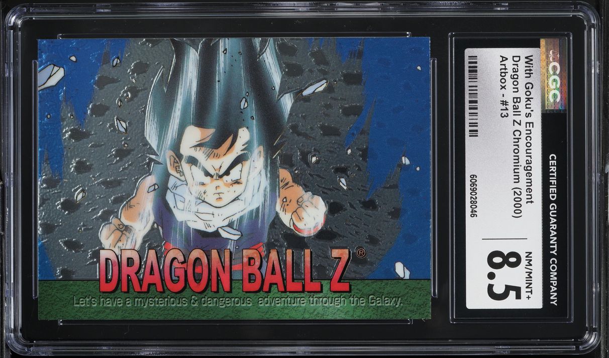 2000 Dragon Ball Z Chromium With Goku's Encouragement #13 CGC 8.5