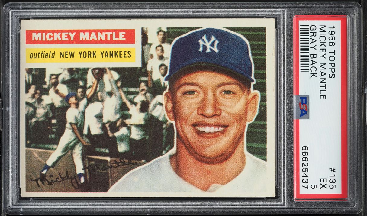 1956 Topps Mickey Mantle #135 PSA 5 EX