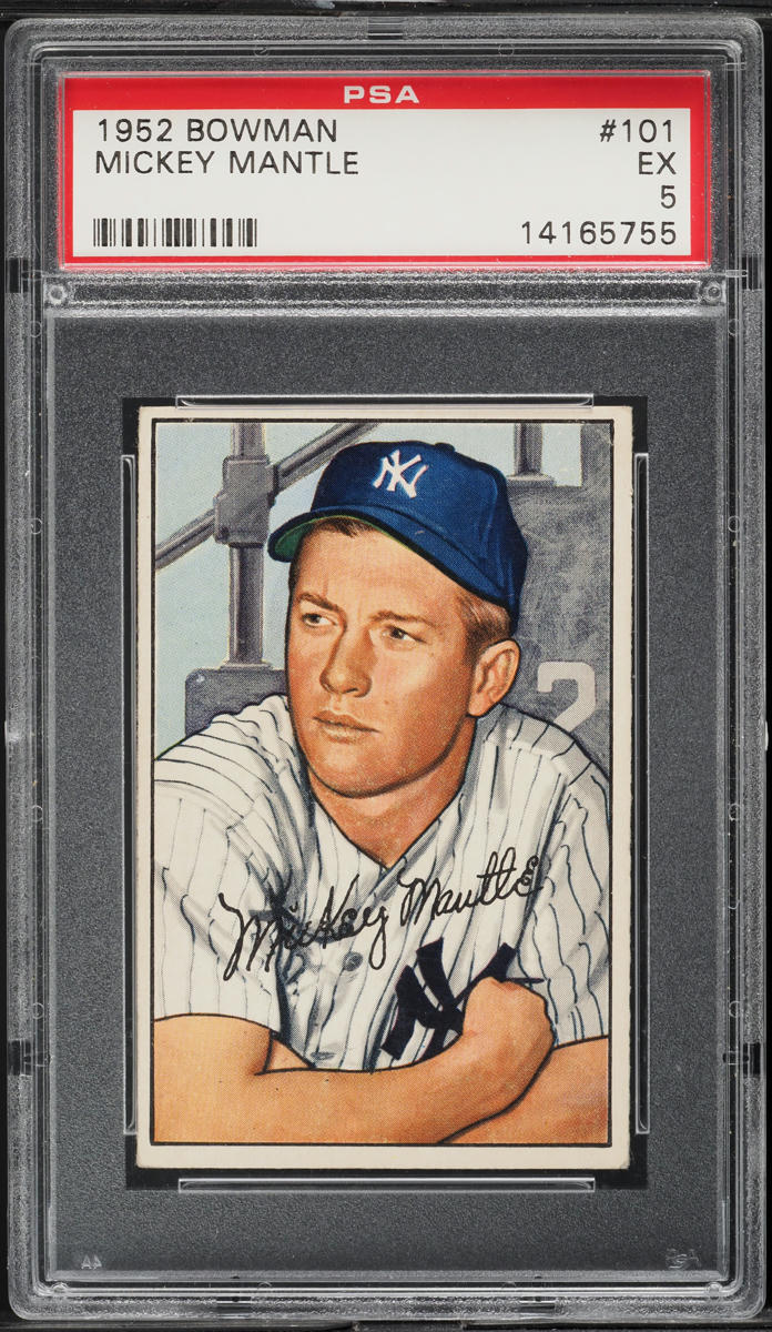 1952 Bowman Mickey Mantle #101 PSA 5 EX
