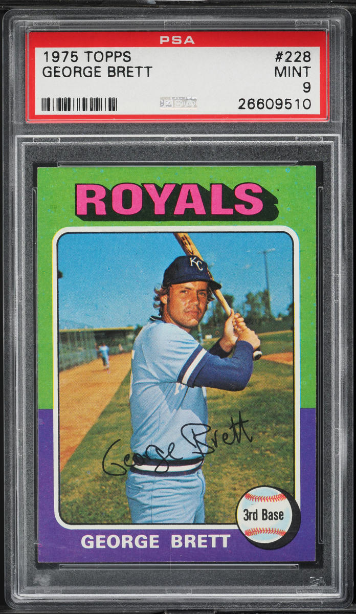 1975 Topps George Brett ROOKIE #228 PSA 9 MINT