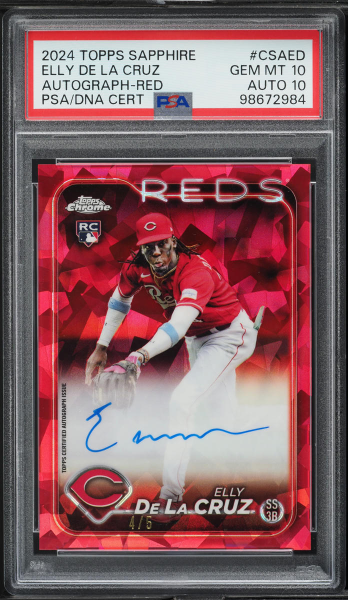 Elly De La Cruz 2024 Topps Chrome Sapphire Edition #CSA-ED