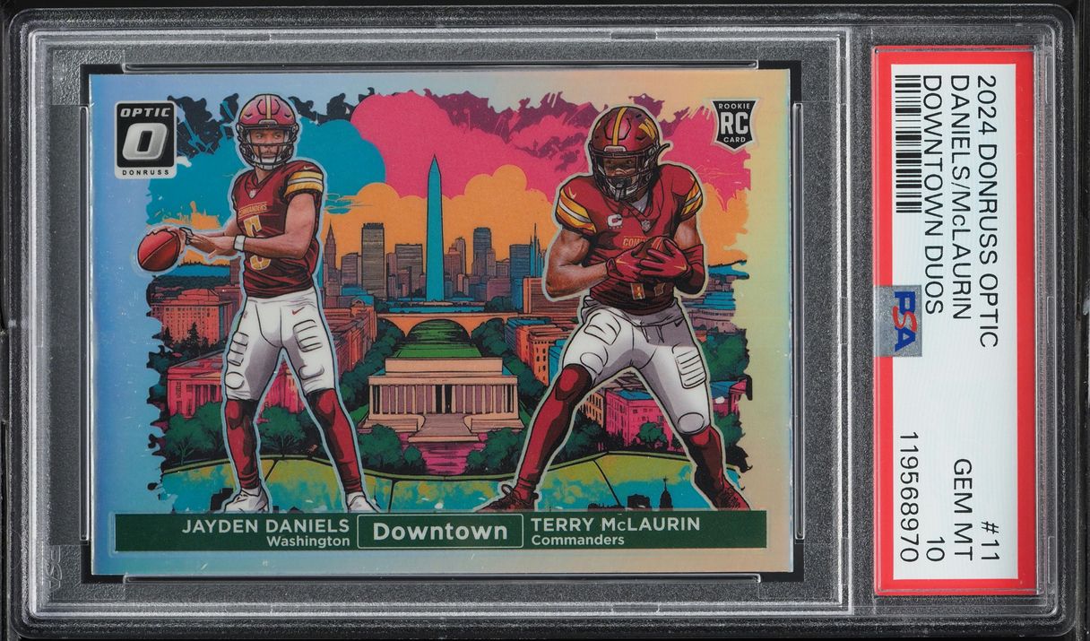2024 Donruss Optic Downtown Duos Jayden Daniels Terry McLaurin