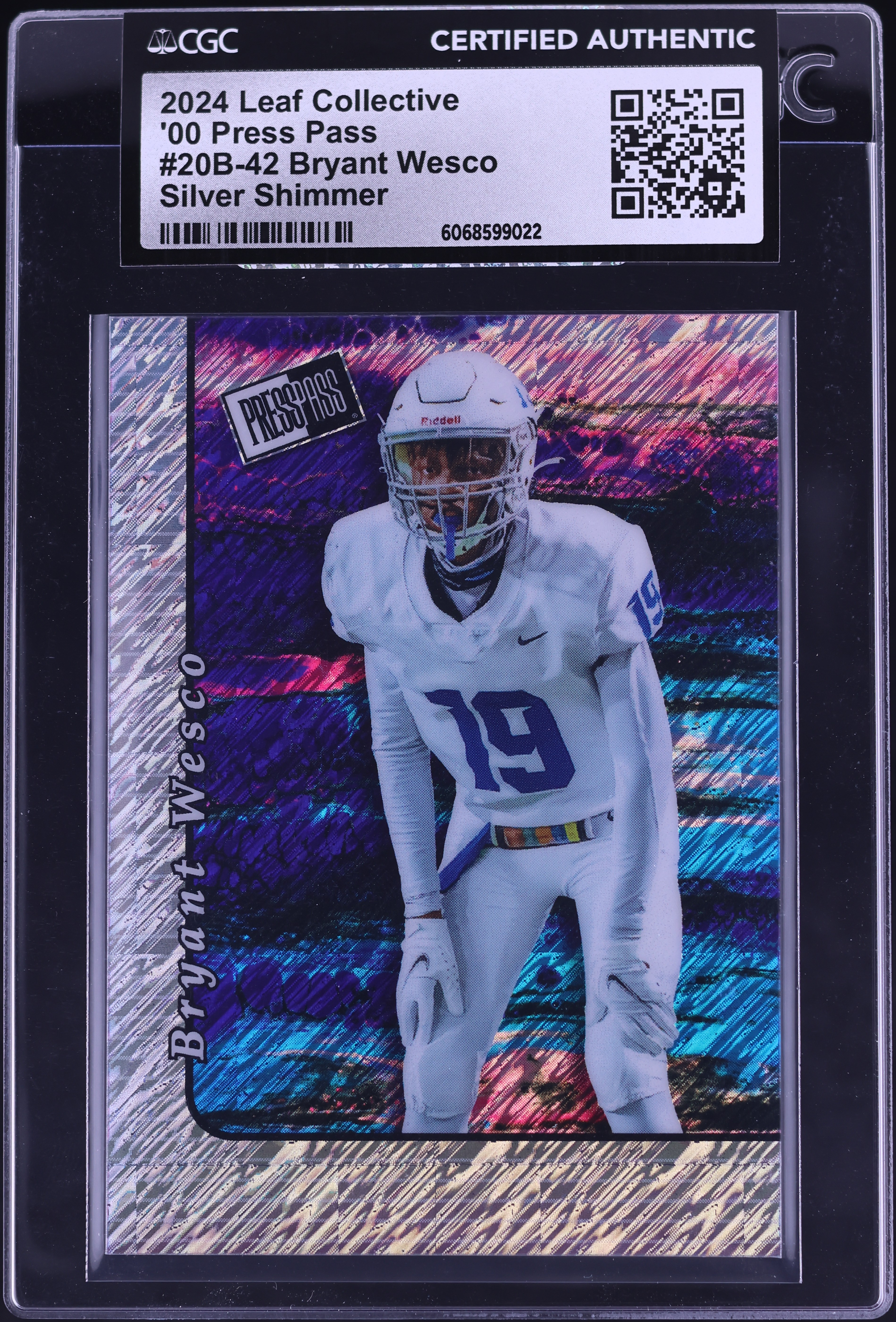 2024 Leaf Collective '00 Press Pass Silver Shimmer Bryant Wesco RC