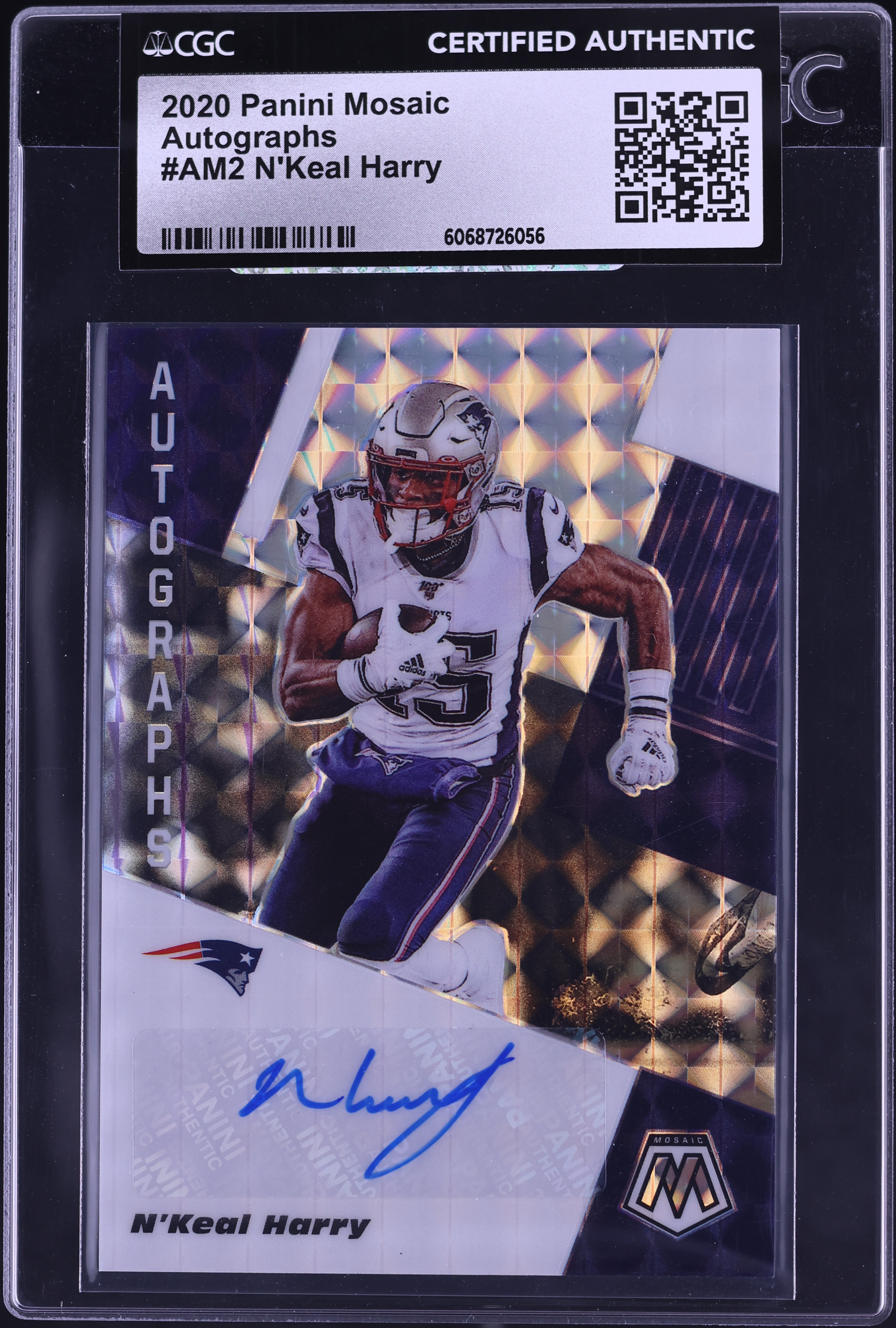 2020 Panini Mosaic N'Keal Harry AUTO #AM2 CGC AUTH on Fanatics Collect