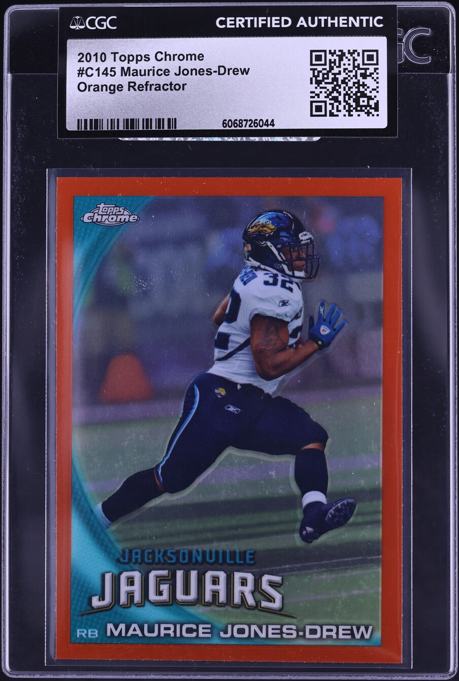 2010 Topps Chrome Orange Refractor Maurice Jones-Drew #C145 CGC AUTH