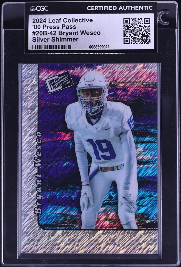 2024 Leaf Collective '00 Press Pass Silver Shimmer Bryant Wesco RC