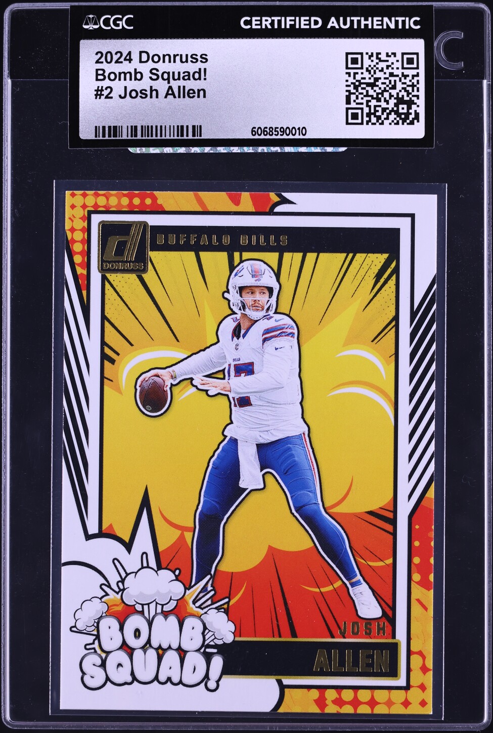 2024 Donruss Bomb Squad! Josh Allen #2 CGC AUTH