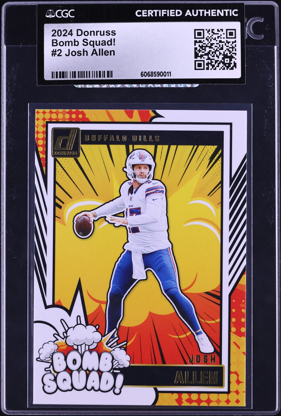 2024 Donruss Bomb Squad! Josh Allen #2 CGC AUTH