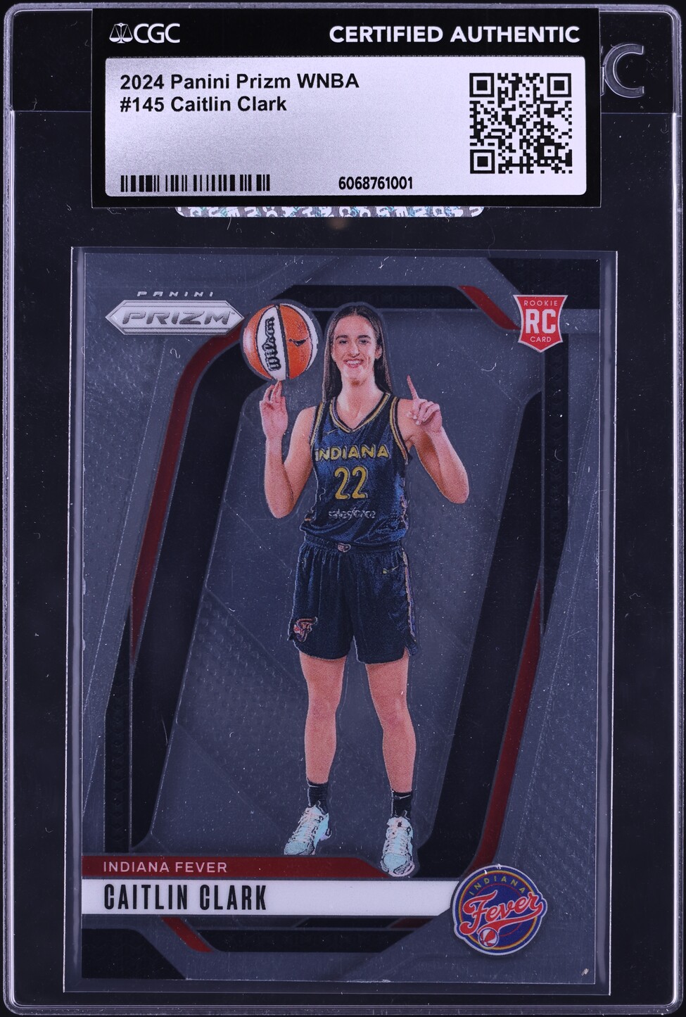 2024 Panini Prizm WNBA Caitlin Clark ROOKIE #145 CGC AUTH