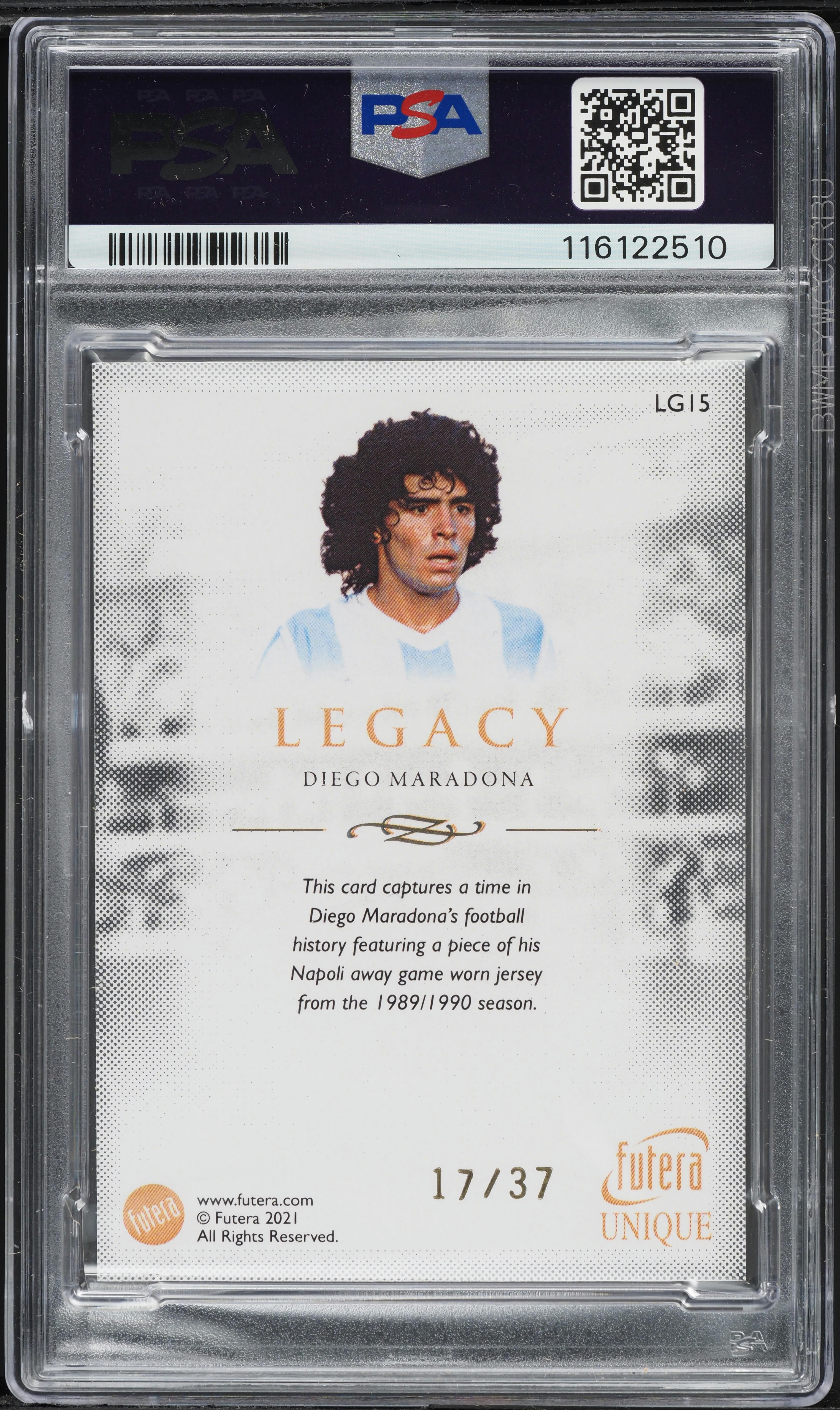 2021 Futera Unique World Football Legacy Memo Diego Maradona PATCH