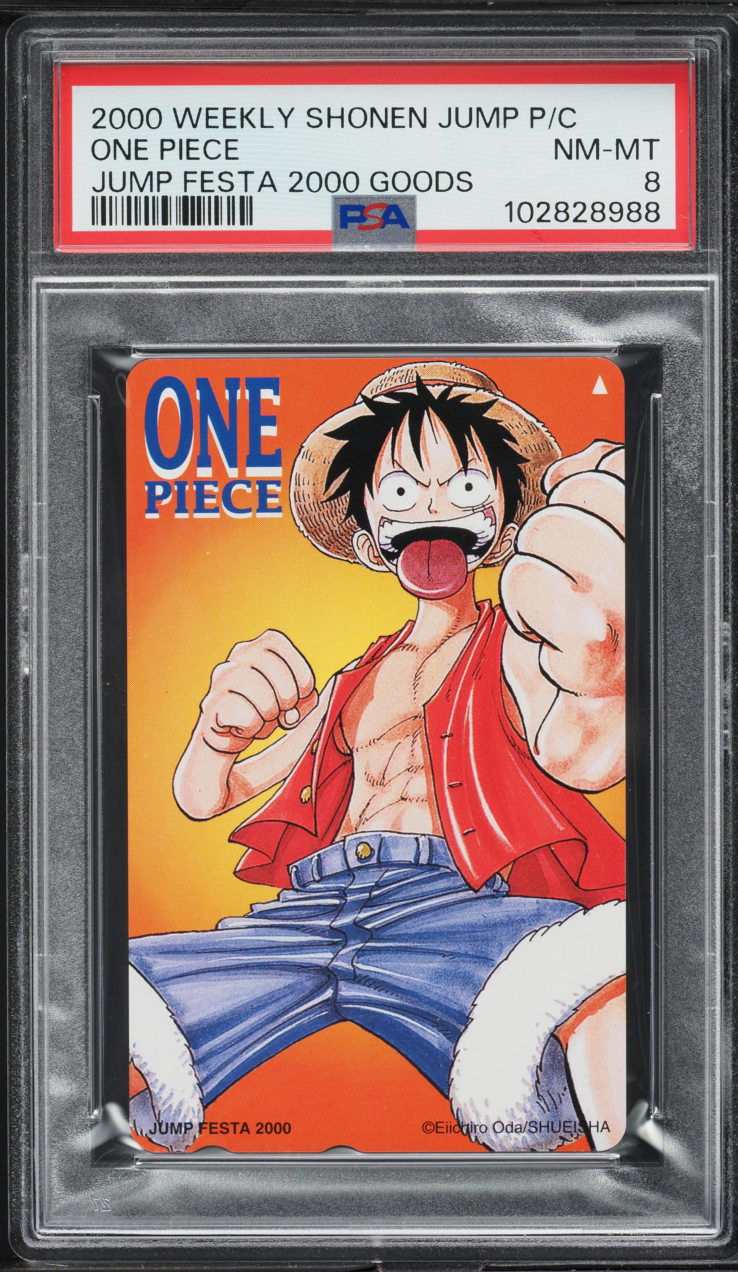 2000 Weekly Shonen Jump Phone Card Jump Festa '00 Goods One Piece