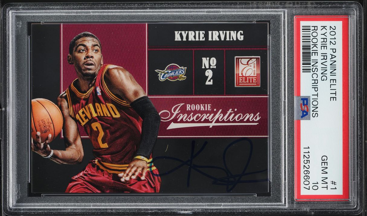 2012 Panini Elite Inscriptions Kyrie Irving ROOKIE AUTO #1 PSA 10 GEM MINT