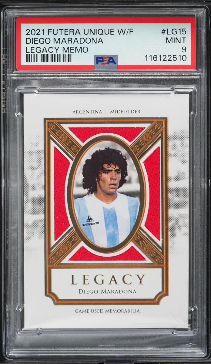 2021 Futera Unique World Football Legacy Memo Diego Maradona PATCH