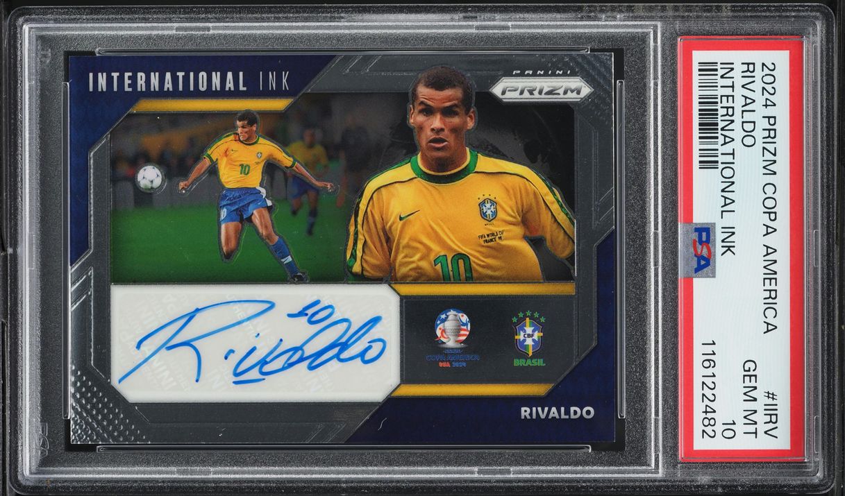 2024 Panini Prizm Copa America International Ink Rivaldo AUTO #II