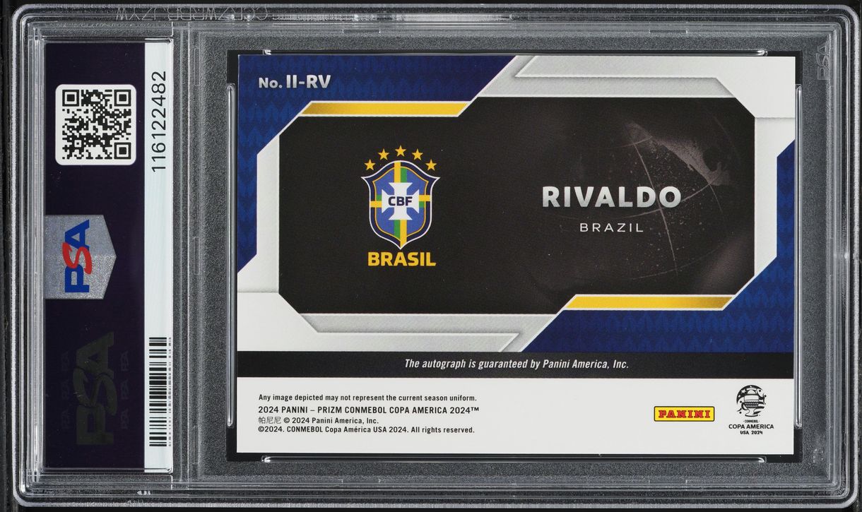 2024 Panini Prizm Copa America International Ink Rivaldo AUTO #II