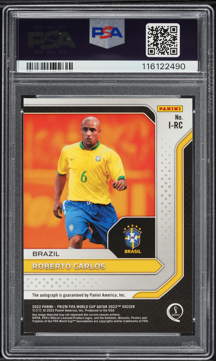 2022 Panini Prizm World Cup Qatar International Ink Roberto Carlos