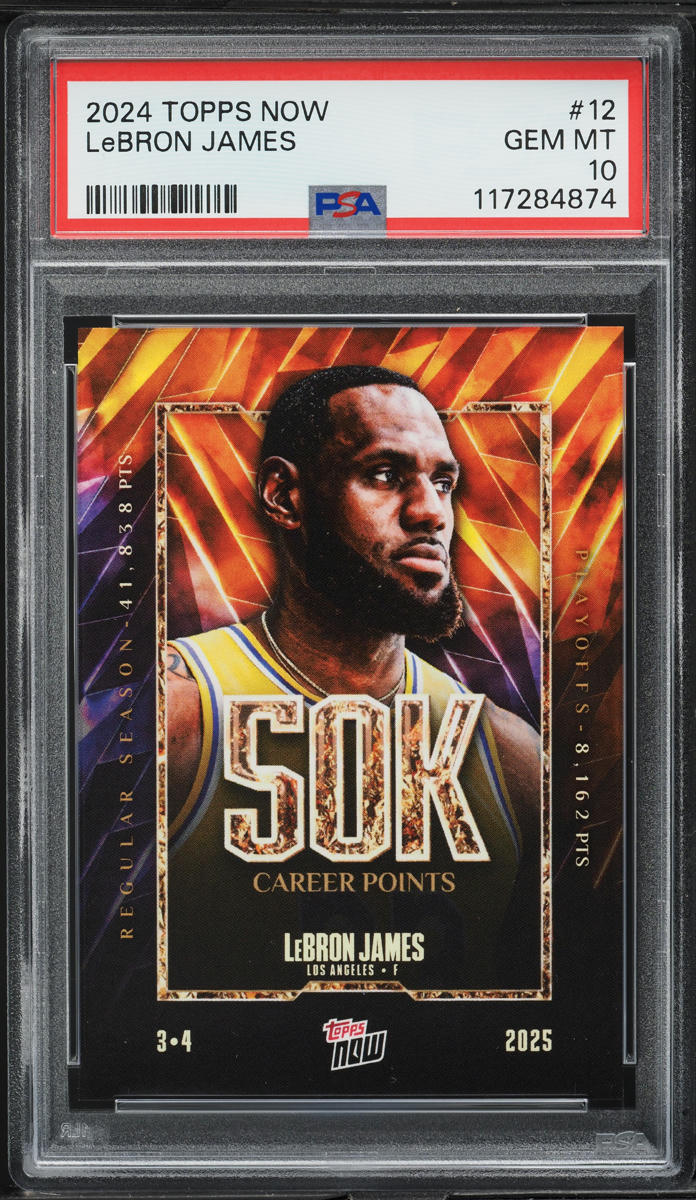 2024 Topps Now Lebron James #12 PSA 10 GEM MINT
