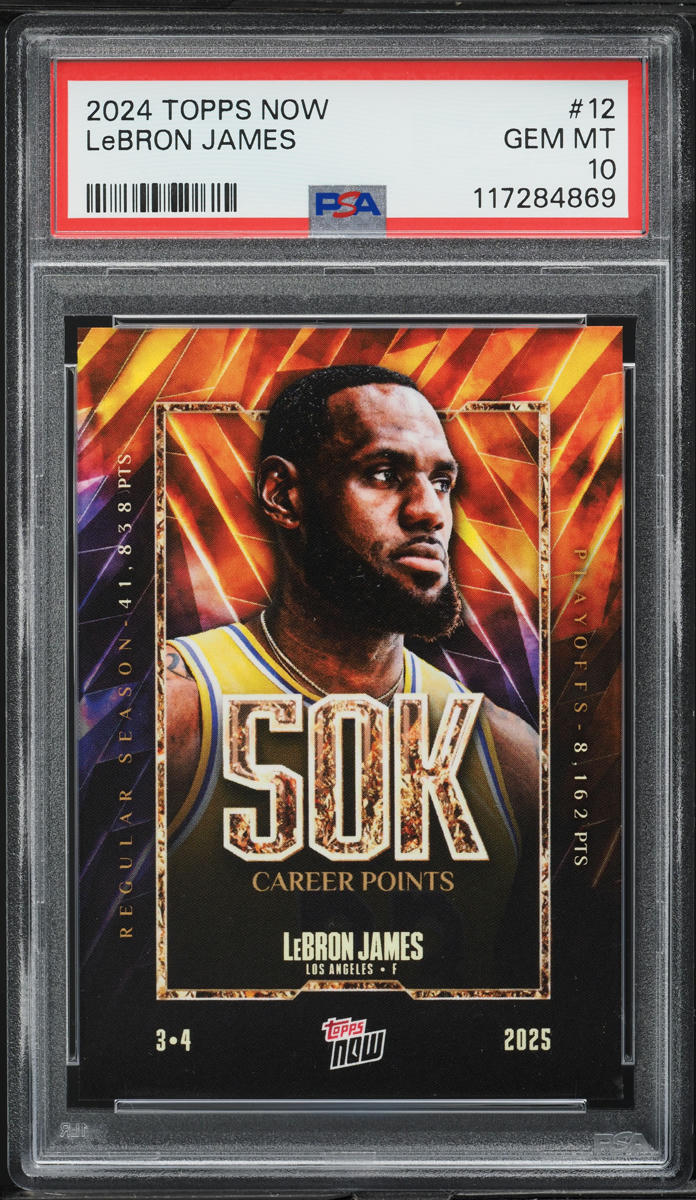 2024 Topps Now Lebron James #12 PSA 10 GEM MINT