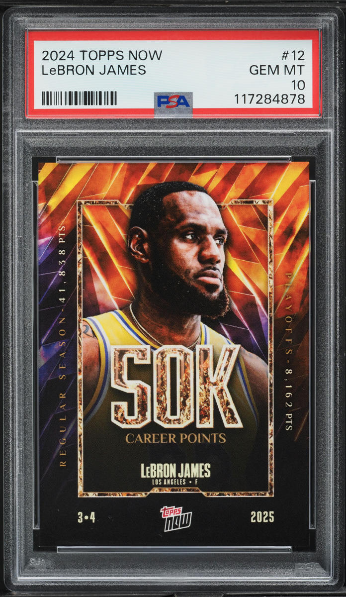 2024 Topps Now Lebron James #12 PSA 10 GEM MINT
