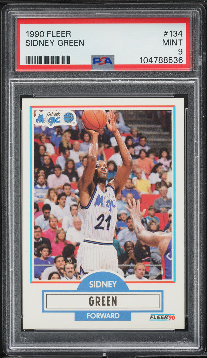 1990 Fleer Basketball Sidney Green #134 PSA 9 MINT