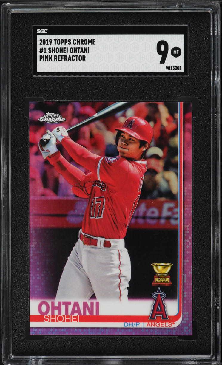 2019 Topps Chrome Pink Refractor Shohei Ohtani #1 SGC 9 MINT