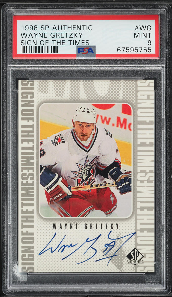 1998 SP Authentic Sign Of The Times Wayne Gretzky AUTO #WG PSA 9 MINT