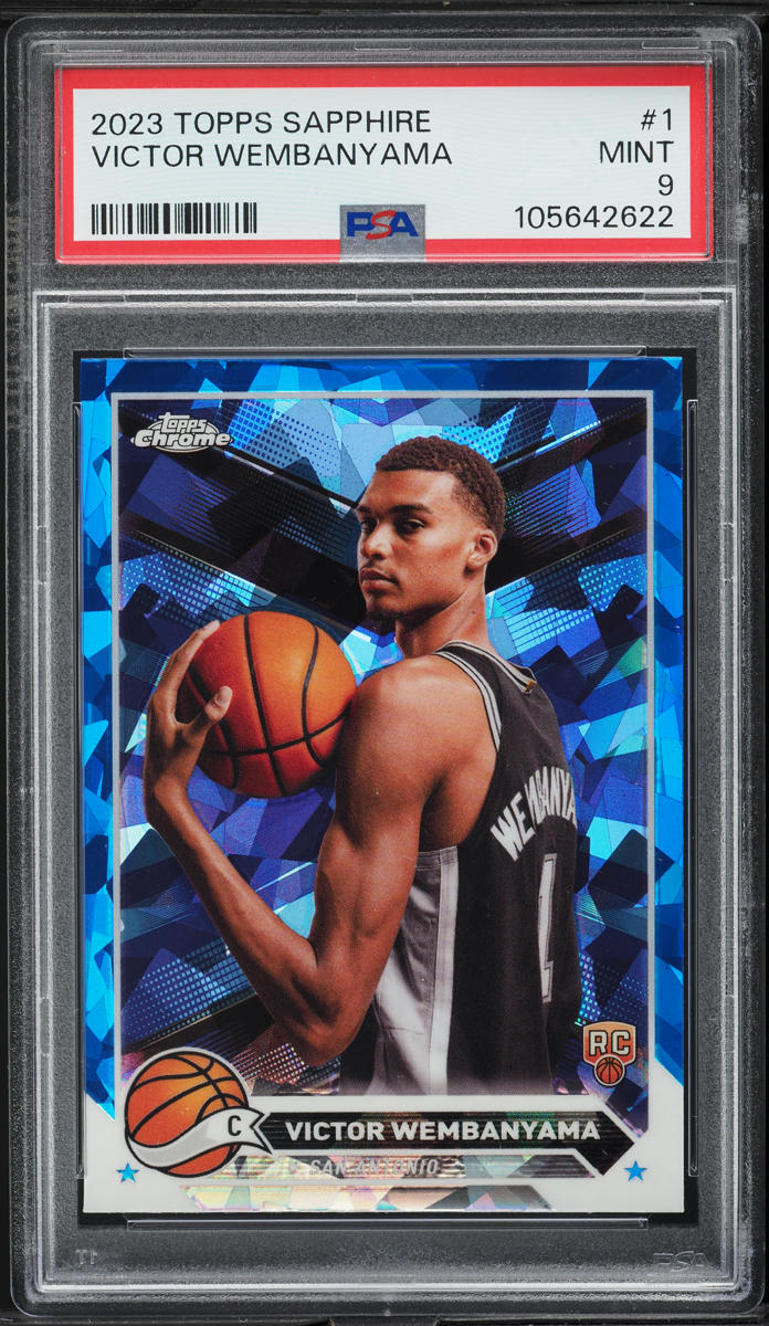 2023 Topps Chrome Sapphire Victor Wembanyama ROOKIE #1 PSA 9 MINT