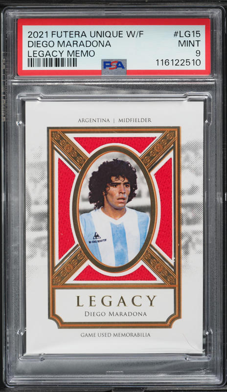 2021 Futera Unique World Football Triumph Diego Maradona PATCH /18
