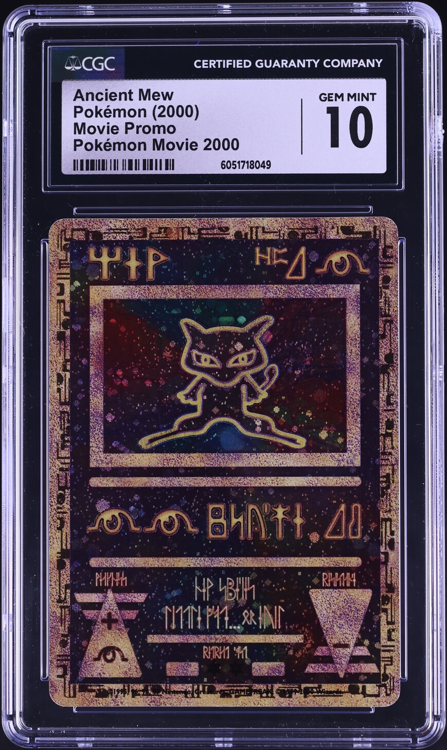 2000 Pokemon Movie Promo Ancient Mew CGC 10 GEM MINT