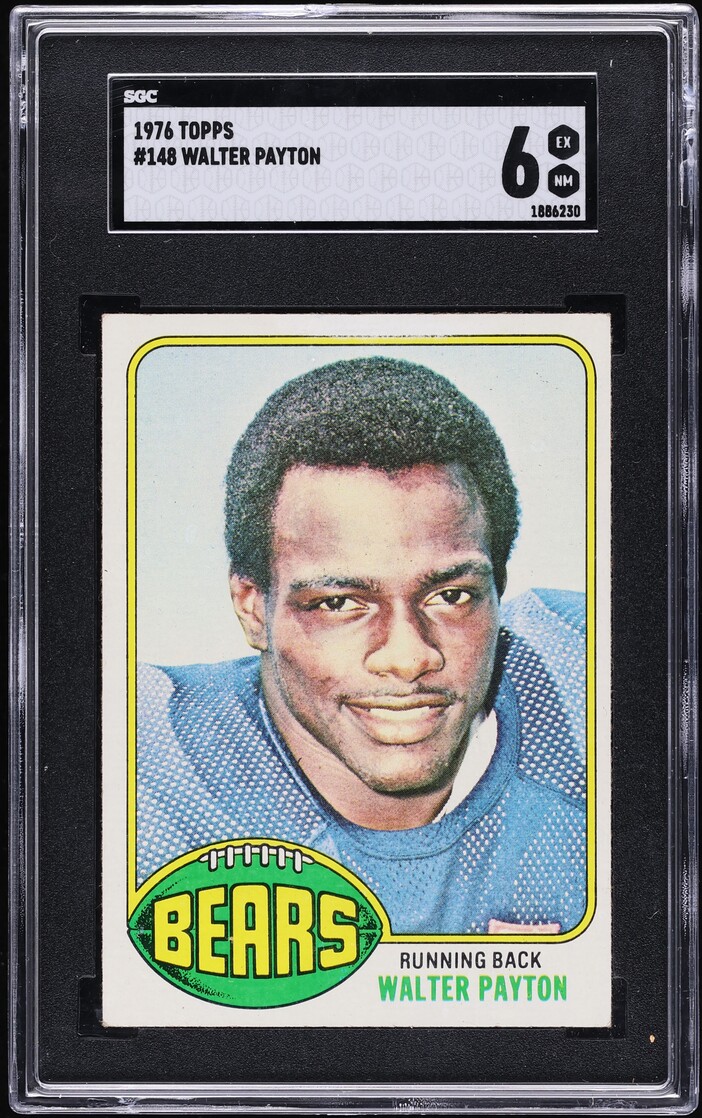 1976 Topps Football Walter Payton ROOKIE #148 SGC 6 EXMT