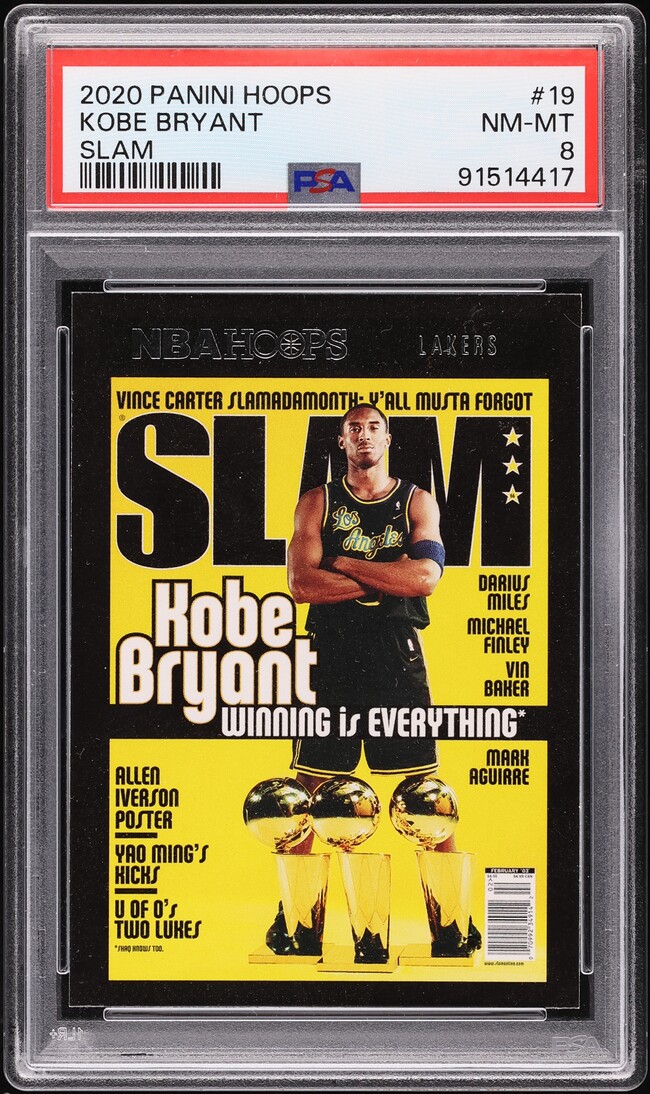 2020 Hoops Slam Kobe Bryant #19 PSA 8 NM-MT