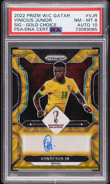 2022 Panini Prizm World Cup Qatar Gold Breakaway Vinicius Jr. /10