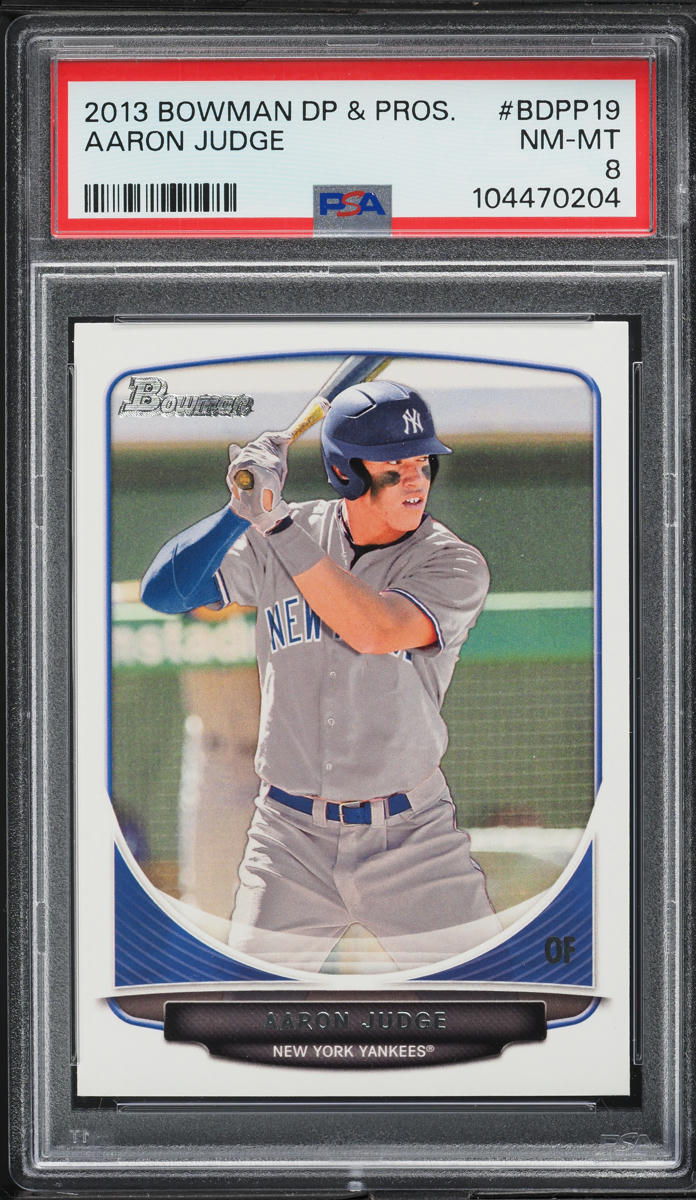 2013 Bowman Draft Picks Aaron Judge PROSPECT #BDPP19 PSA 8 NM-MT - Main Image