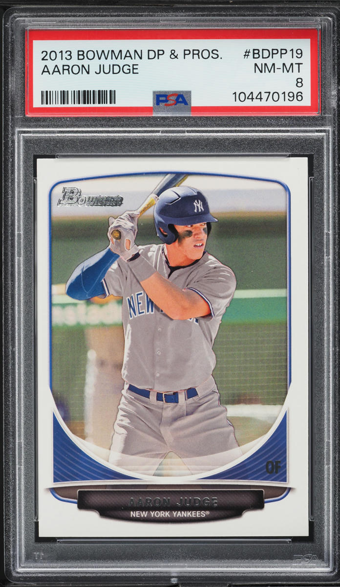 2013 Bowman Draft Picks Aaron Judge PROSPECT #BDPP19 PSA 8 NM-MT - Main Image