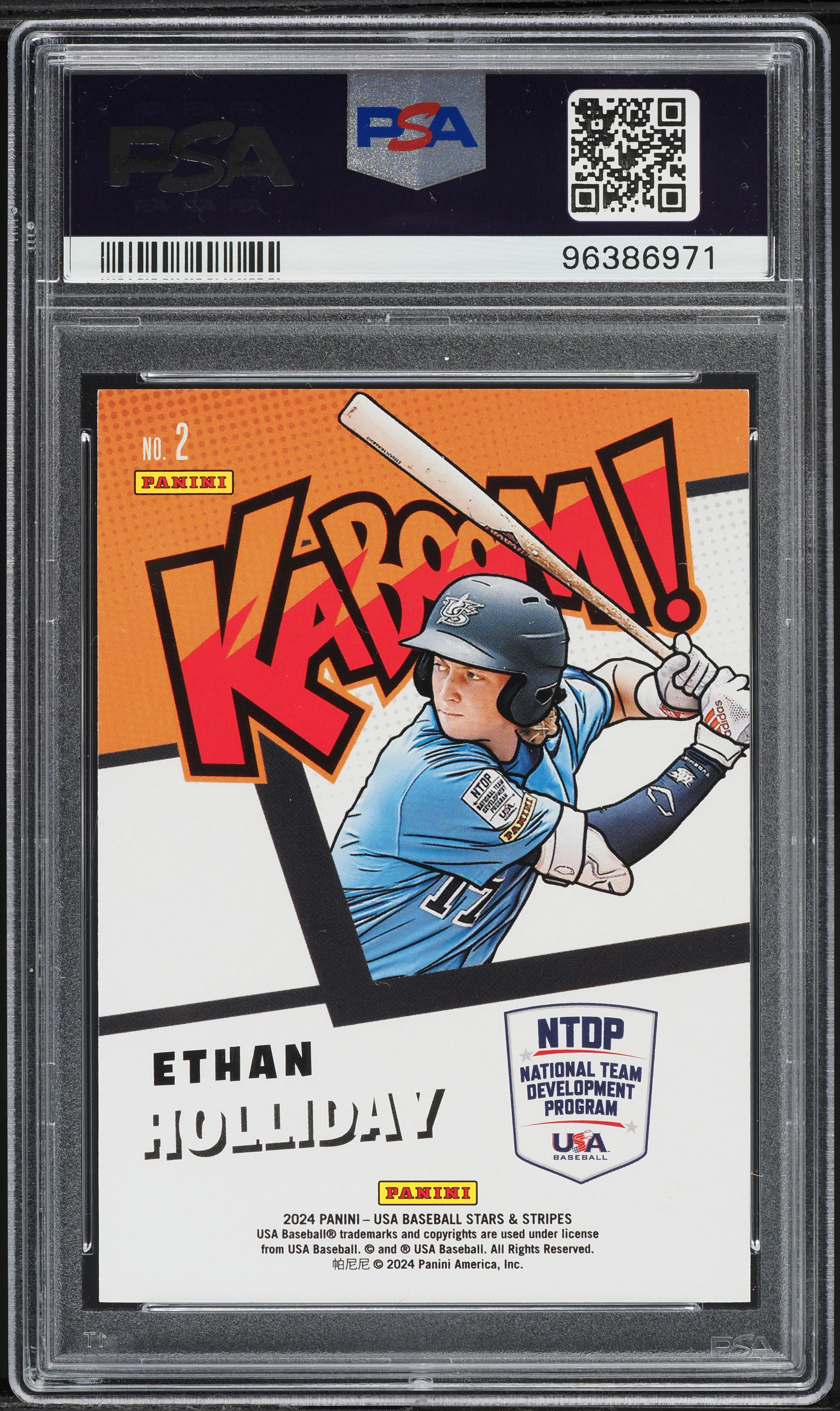 2024 Panini Stars & Stripes USA Kaboom! Ethan Holliday ROOKIE #2 