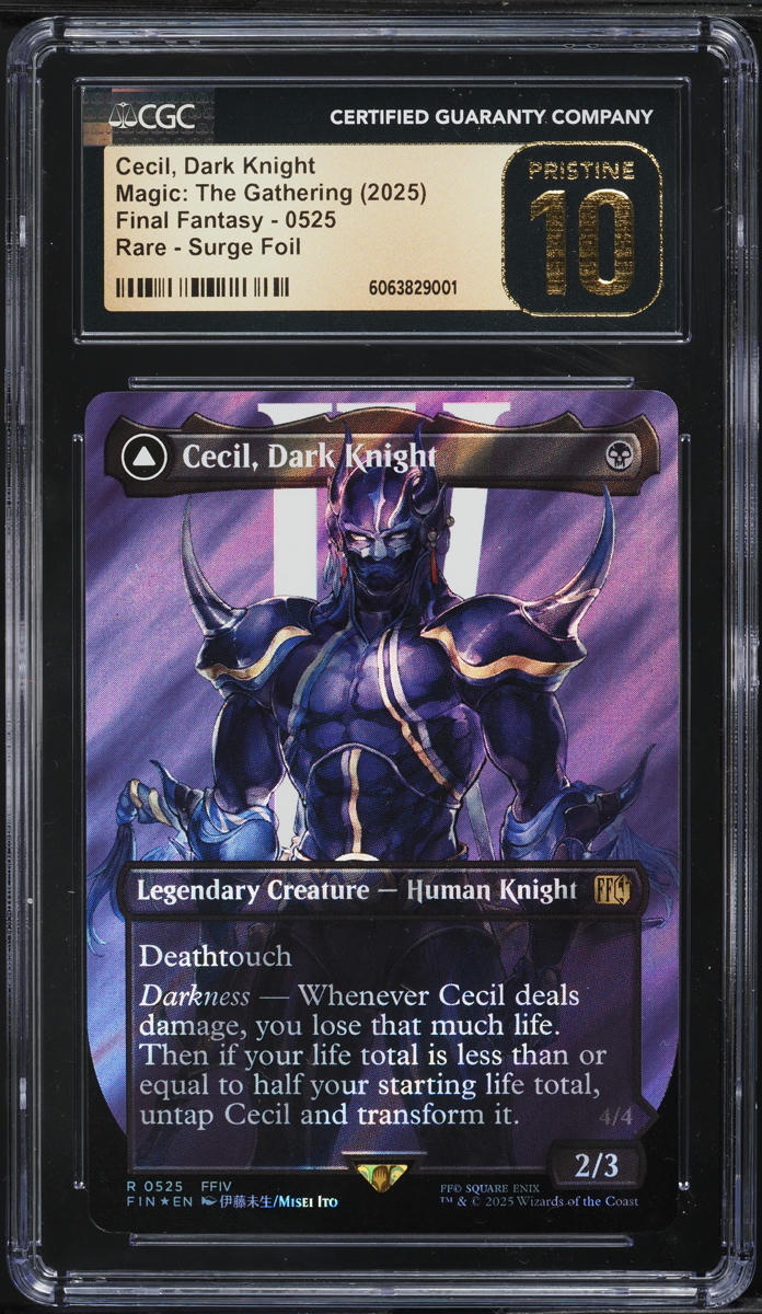 2025 Magic The Gathering MTG Final Fantasy Surge Foil Cecil, Dark