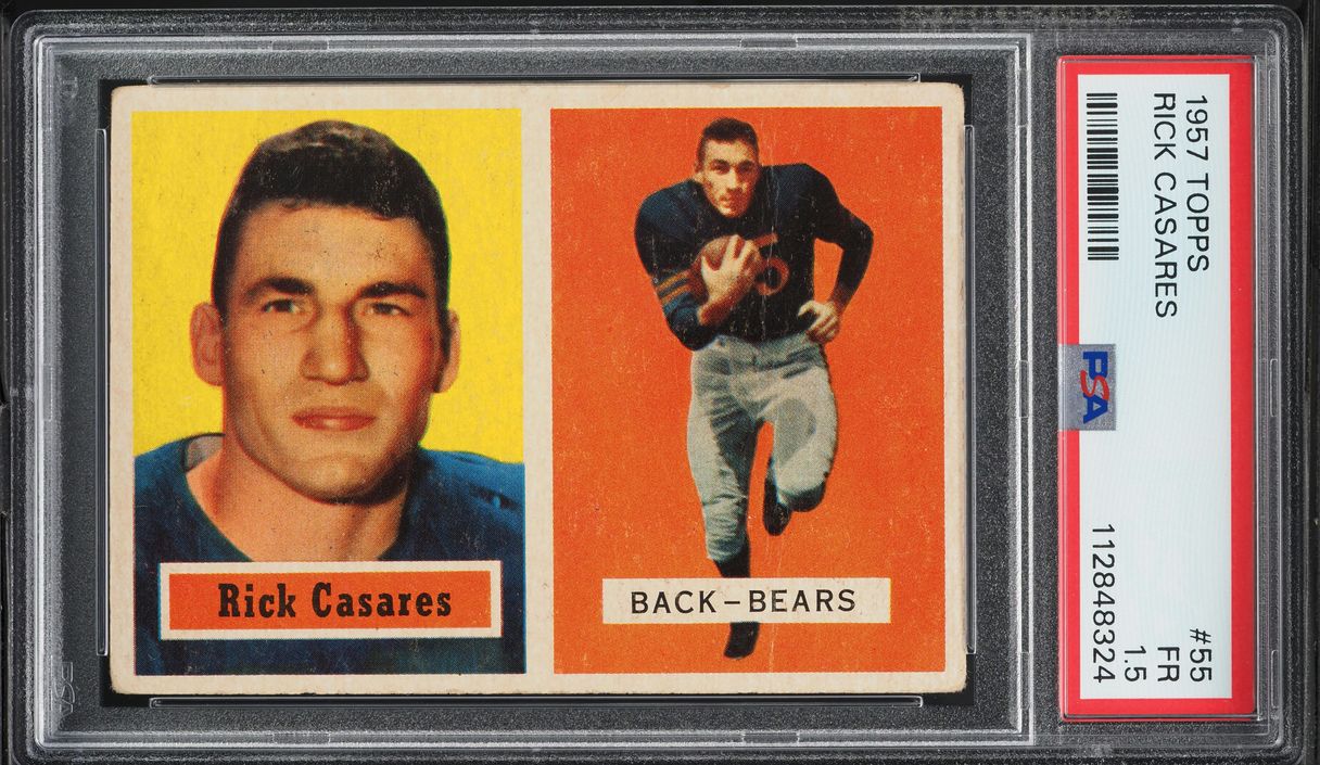 1957 Topps Football Rick Casares #55 PSA 1.5 FR