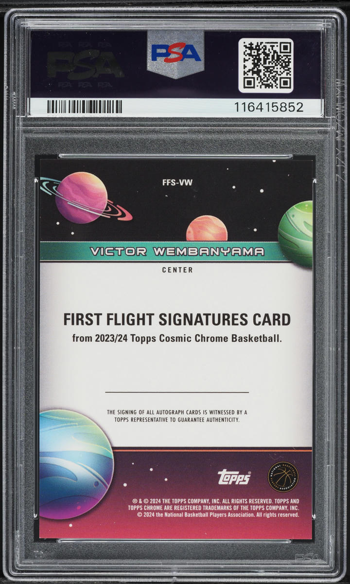 2023 Topps Chrome Cosmic First Flight Gold Victor Wembanyama RC