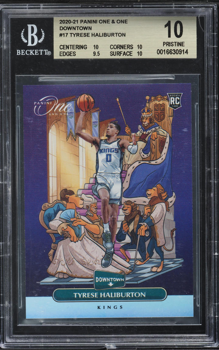 2020 Panini One and One Downtown Tyrese Haliburton ROOKIE #17 BGS 10 PRISTINE