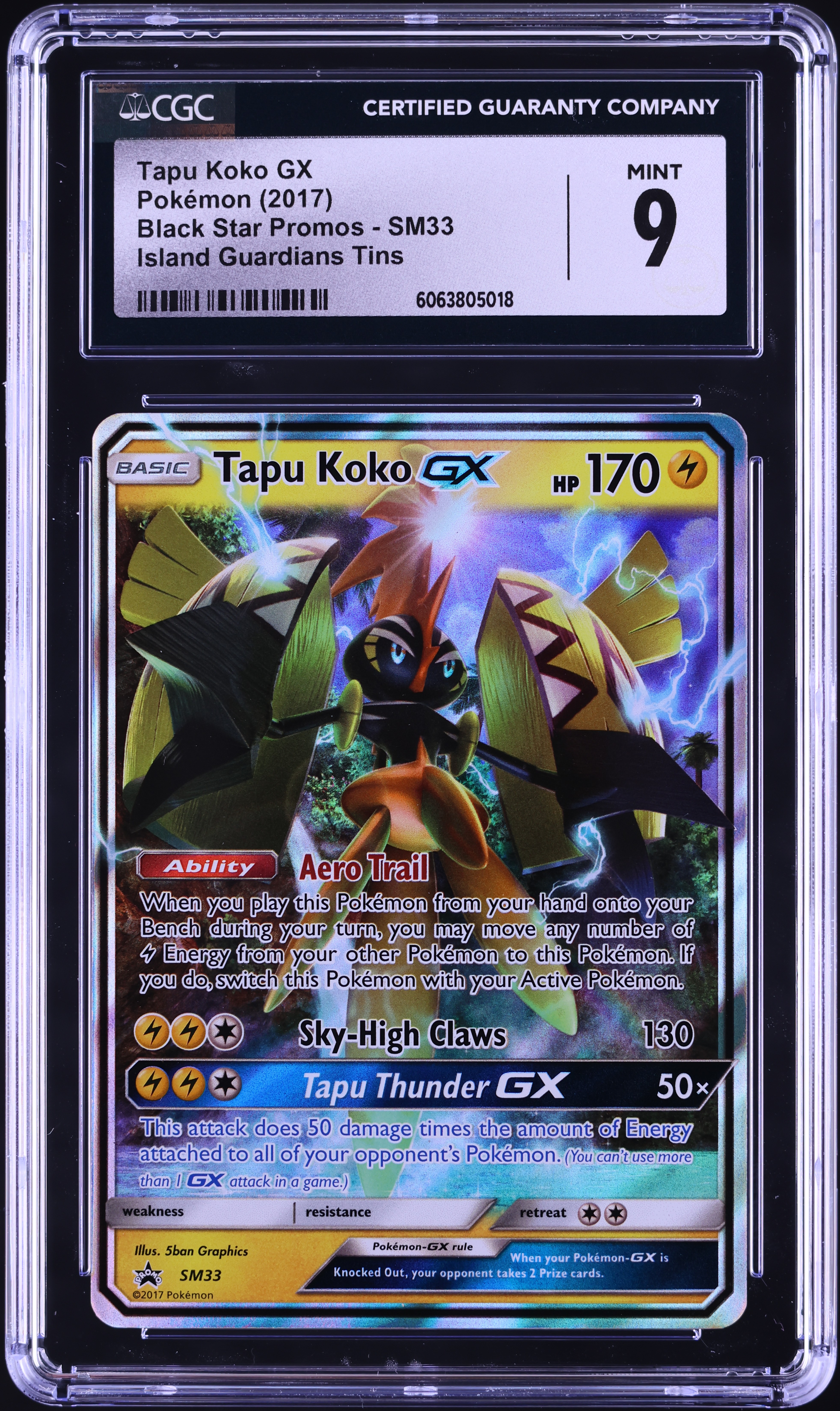 Gx Pokemon Cards Pokmon TCG Tapu Koko GX Card - SM33 Black Star Promo (Holo, Full Art, Near Mint) Tapu Koko Promo Gx Pokemon Cards Pokmon TCG Tapu Koko GX Card - SM33 Black Star Promo (Holo, Full Art, Near Mint) Tapu Koko Promo