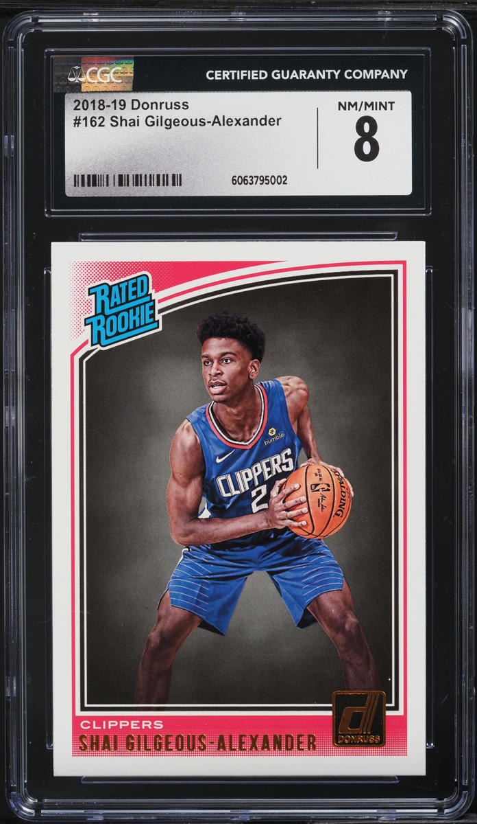 2018 Donruss Basketball Shai Gilgeous-Alexander ROOKIE #162 CGC 8 NM-MT
